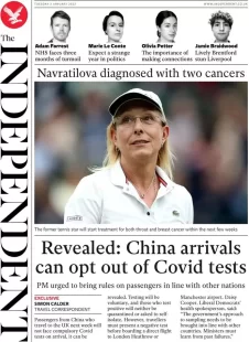 The Independent – China can opt out of Covid test