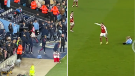 Arsenal star stormed down tunnel after furious dressing down from Martin Odegaard