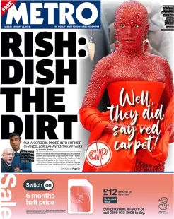 Metro – Rishi: Dish the dirt 