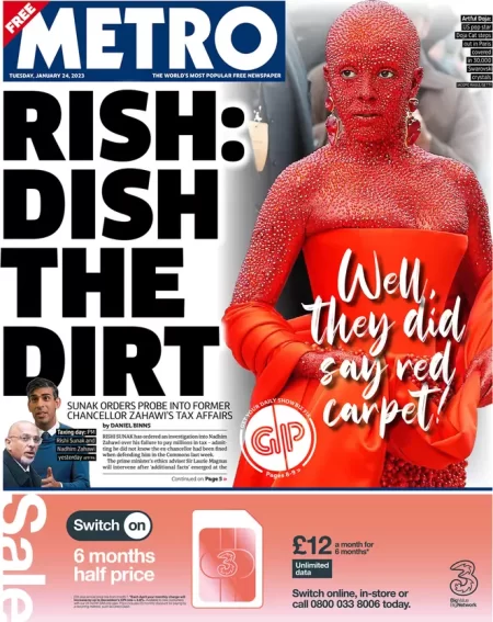 Metro - Rishi: Dish the dirt