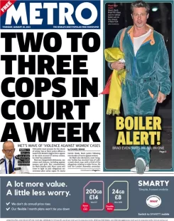 Metro – Two to three cops in court every week 