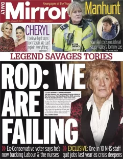 Daily Mirror – Rod: we are failing 