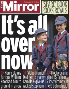 Daily Mirror – It’s all over now 