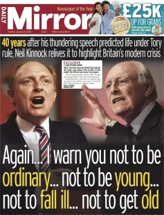 Daily Mirror – 40 years after his speech: Britain’s modern crisis 