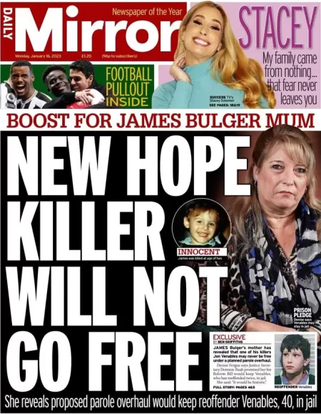 Daily Mirror - New hope killer won’t go free