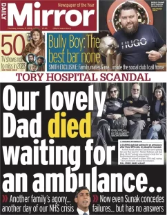 Daily Mirror – Our lovely dad died waiting for an ambulance 