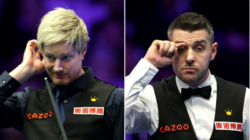 Neil Robertson and Mark Selby react to shock first round defeats at the Masters