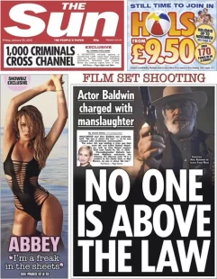 The Sun – Alec Baldwin case – No one is above the law