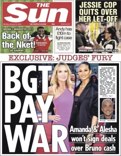 The Sun – BGT pay war 