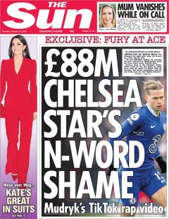 The Sun – £88m Chelsea star’s N-word shame