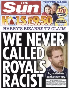 The Sun – We never called royals racist 