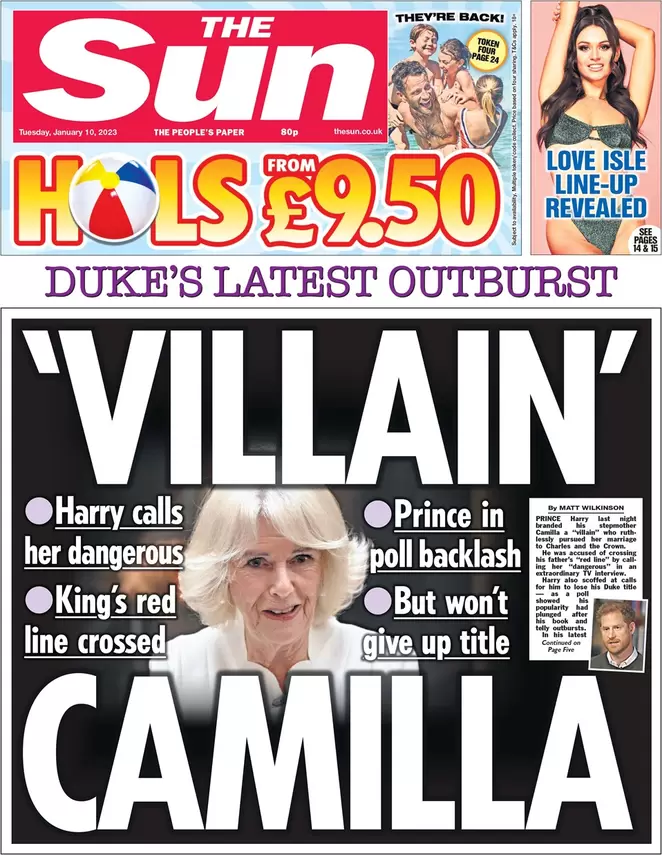 The Sun - Villain Camilla