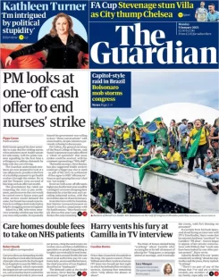 The Guardian – PM looks at one-off cash offer to end nurses’ strike 