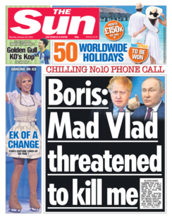 The Sun – Boris: Mad Vlad threatened me 