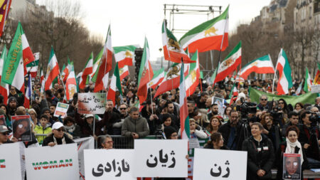 Europe-based Iranians urge EU terror listing for Iran guards in mass Paris rally