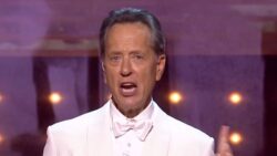 Richard E Grant apologises as he becomes choked up while announcing in memoriam segment at Baftas