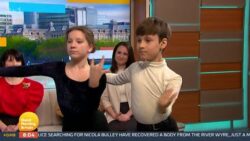Young girl from Ukrainian family taken in by Ed Balls shocks GMB viewers with astounding Rumba after dance lessons from Strictly star