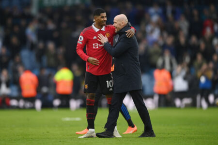 Erik ten Hag calls Marcus Rashford ‘one of the best strikers in Europe’ after Manchester United beat Leeds