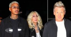 Cher, 76, holds hands with boyfriend Alexander Edwards, 36, as they join Gordon Ramsay at star-studded party