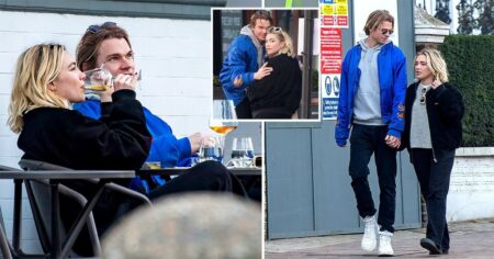 Florence Pugh appears to confirm new romance as she holds hands with Charlie Gooch