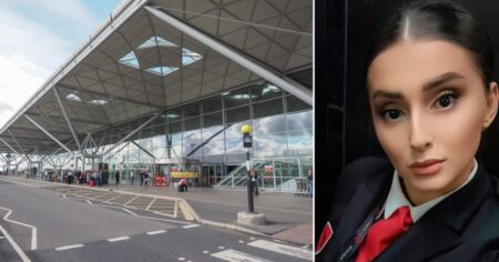 Flight attendant died suddenly when plane landed at Stansted Airport