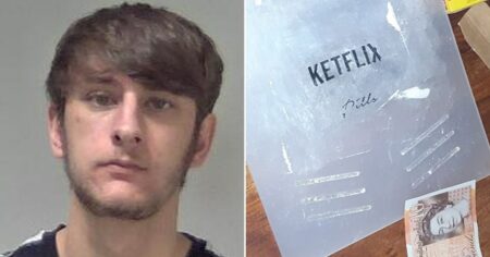 Drug dealer caught cutting stash on ‘Ketflix & Pills’ board jailed