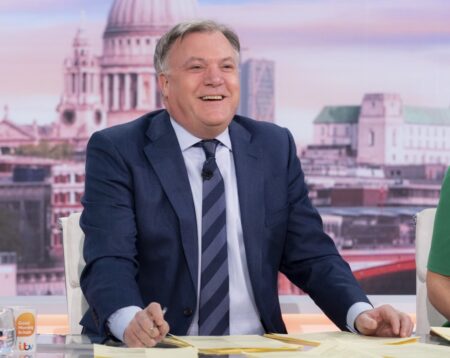 Ed Balls takes in Ukrainian family while former Strictly partner Katya Jones is teaching them how to dance