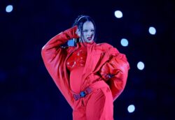 Rihanna goes all out for epic Super Bowl halftime show of hits, from Umbrella to Diamonds – and there was even time for some Fenty Beauty promo