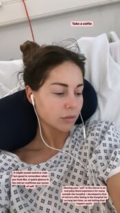 Louise Thompson ‘thought she was going to die’ after ‘losing a lot of blood’ amid emergency hospital trip