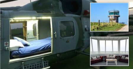 You can spend the night in a RAF helicopter for just £160
