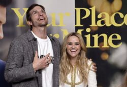 Reese Witherspoon and Ashton Kutcher best of friends on Your Place or Mine red carpet after being called out for major awkwardness