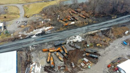 Rail operator ordered to clean up toxic ‘mess’ from Ohio train derailment