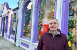 Gin firm owner told to repaint his purple shopfront after just a single complaint