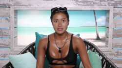 Love Island’s Kaz Crossley grins as she gets stuck into work after being ‘jailed in Dubai on suspicion of drug offences’  