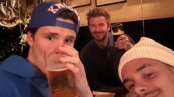 Cruz Beckham enjoys first legal drink as parents David and Victoria shower him with love on 18th birthday