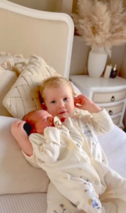 Stacey Solomon shares adorable moment 1-year-old Rose met newborn sister Belle – and we know they’ll be thick as thieves