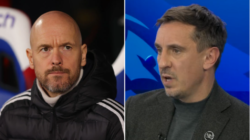 Erik ten Hag doesn’t think Man Utd can beat Arsenal and Man City to Premier League title, claims Gary Neville