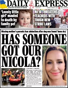 Daily Express – Has someone got our Nicola? 