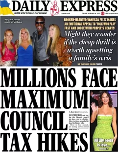 Daily Express – Millions face maximum council tax hikes