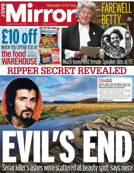 Daily Mirror - Evil’s end