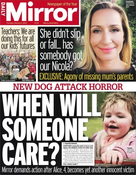 Daily Mirror - When will someone care?