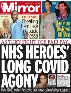 Daily Mirror – NHS heroes’ long Covid agony 