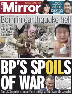 Daily Mirror – BP’s spoils of war 