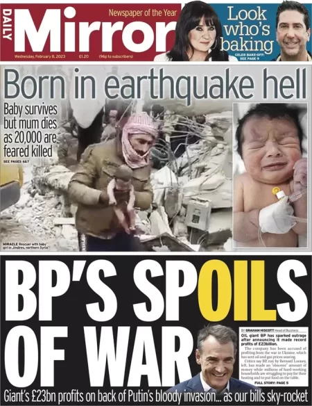 Daily Mirror - BP’s spoils of war