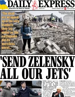 Daily Express – ‘Send Zelensky all our jets’ 