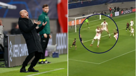 ‘He’s playing volleyball!’ – New replay appears to show Manchester City denied clear penalty