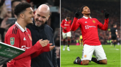 Erik ten Hag reacts to Jadon Sancho’s long-awaited Manchester United return and makes Anthony Martial prediction