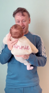 Stacey Dooley shares first look at baby daughter Minnie in adorable Valentine’s video with Kevin Clifton