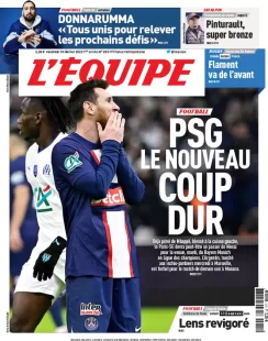 L’Equipe - PSG Le Nouveau coup dur 
