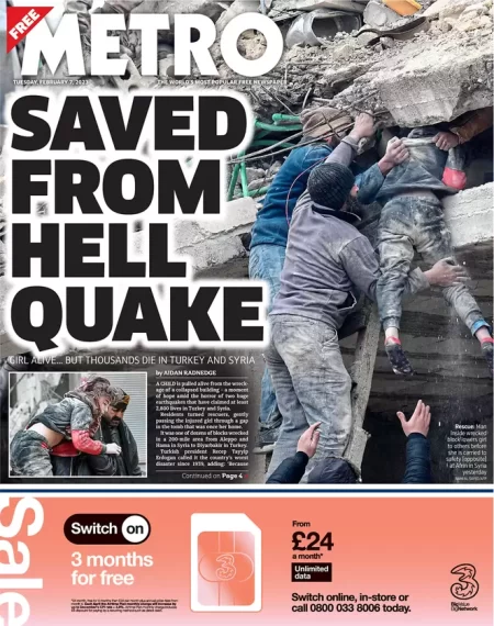 Metro - Saved from hell quake